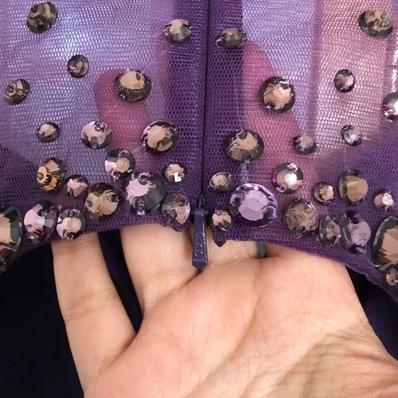 💜Jovani dress crystal embellishment - Picture 6 of 7